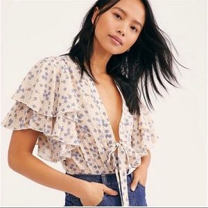 Free people call me later bodysuit. NWT.